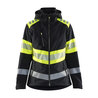 BLÅKLÄDER naisten Highvis softshell-takki musta/huomiokelt.
